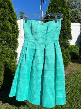 Honey Punch Aqua Strapless Fit & Flare Dress. Adorable, Flirty!